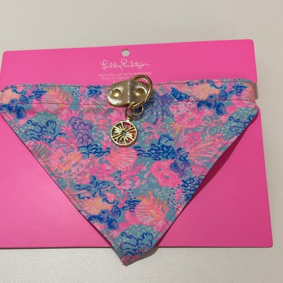 Lilly Pulitzer Other - Lilly Pulitzer Floral Dog Collar with Bandana